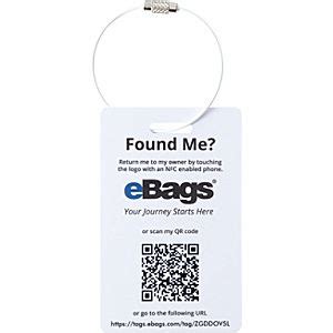 ebags nfc tag|eBags Connected Luggage Tag .